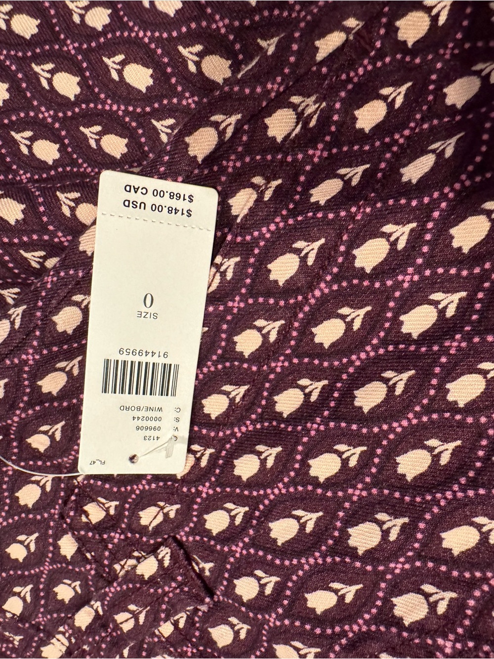 Anthropologie Maeve The Naomi tulip print Wide-Leg Flare Pant - Picture 5 of 9